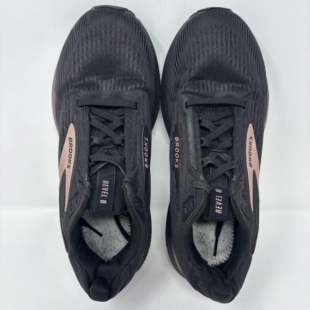 Brooks Revel 8 Women's Size 9 Black Rose Gold Athletic Running Shoes 1204561B043